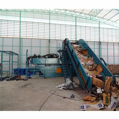 廢塑料打包剪切機出口至韓國